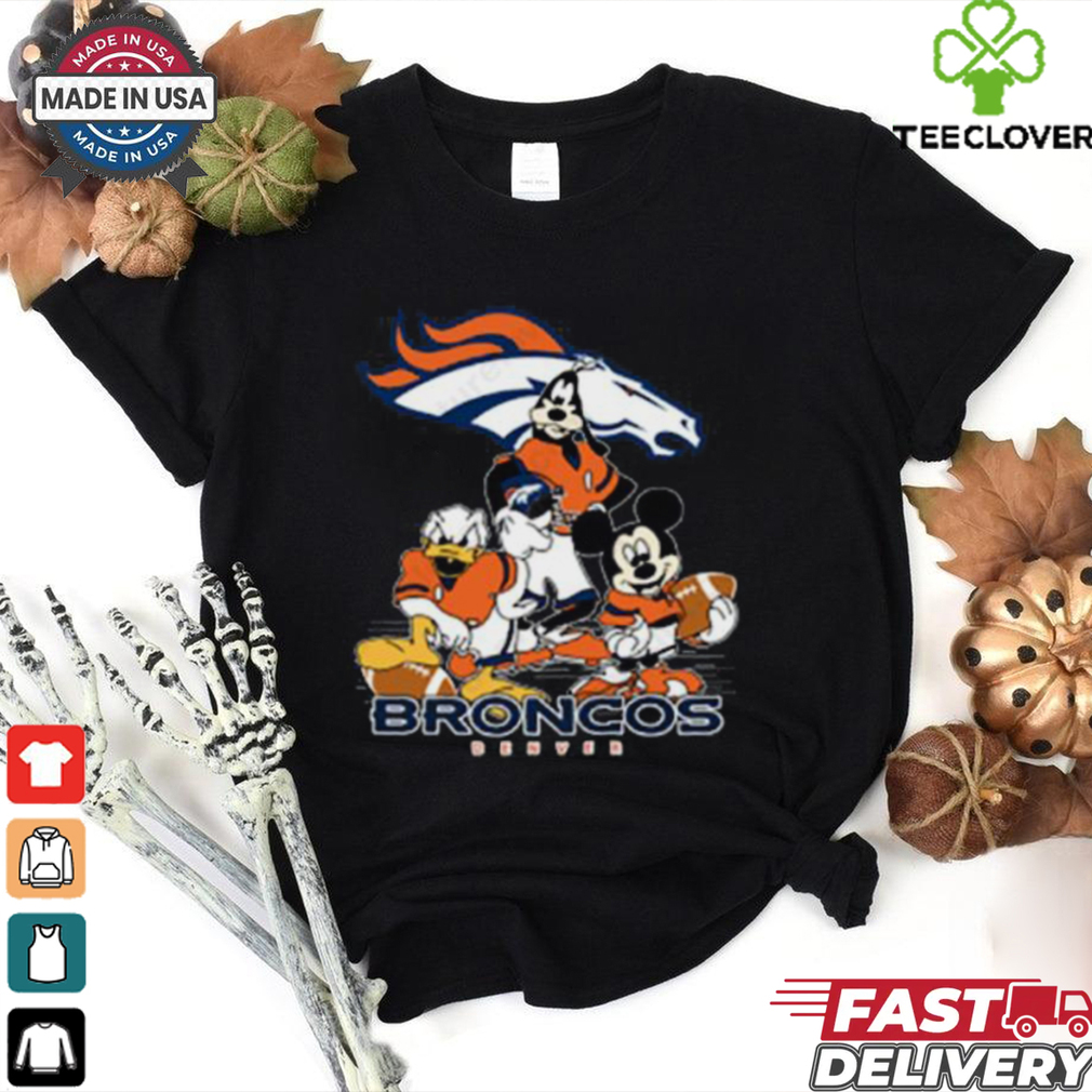 Mickey Friends Denver Broncos Tee Disney Inspired Game Day Football NFL Shirt Mickey Friends Denver Broncos Tee Disney Inspired Game Day Football NFL Shirt