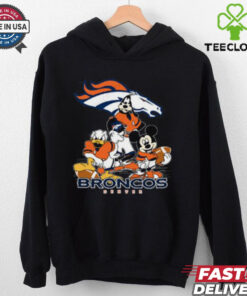 Mickey Friends Denver Broncos Tee Disney Inspired Game Day Football NFL Shirt