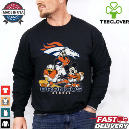Mickey Friends Denver Broncos Tee Disney Inspired Game Day Football NFL  Shirt