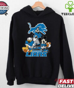Mickey Friends Detroit Lions Tee Disney Inspired Game Day Football NFL Shirt