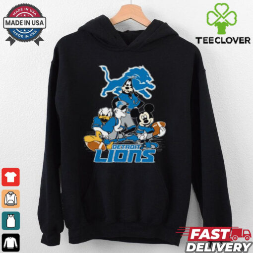 Mickey Friends Detroit Lions Tee Disney Inspired Game Day Football NFL Shirt