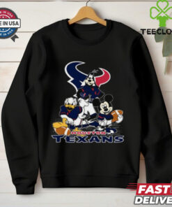 Mickey Friends Houston Texans Tee Disney Inspired Game Day Football NFL Shirt