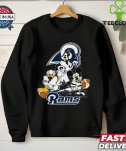 Mickey Friends Los Angeles Rams Tee Disney Inspired Game Day Football NFL Shirt