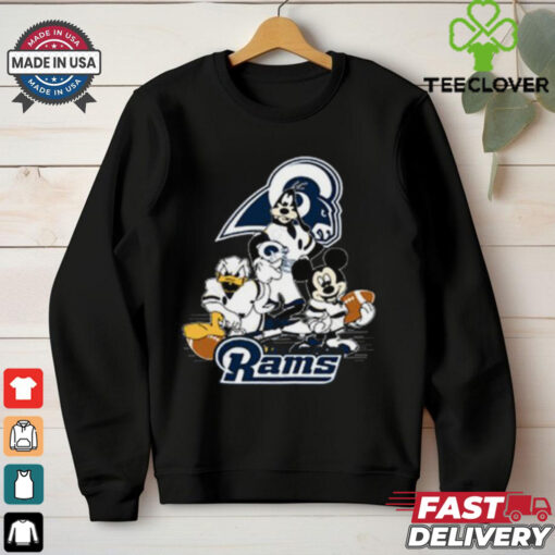 Mickey Friends Los Angeles Rams Tee Disney Inspired Game Day Football NFL Shirt