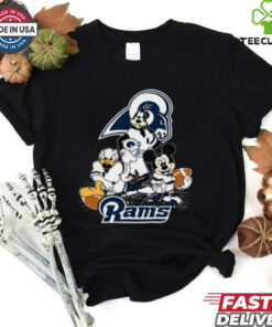 Mickey Friends Los Angeles Rams Tee Disney Inspired Game Day Football NFL Shirt