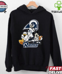 Mickey Friends Los Angeles Rams Tee Disney Inspired Game Day Football NFL Shirt
