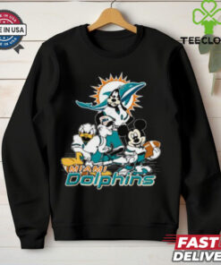 Mickey Friends Miami Dolphins Tee Disney Inspired Game Day Football NFL Shirt