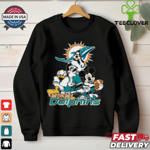 Mickey Friends Miami Dolphins Tee Disney Inspired Game Day Football NFL  Shirt
