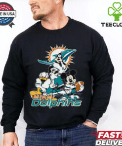Mickey Friends Miami Dolphins Tee Disney Inspired Game Day Football NFL Shirt