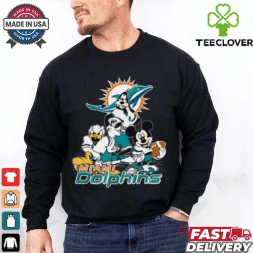 Mickey Friends Miami Dolphins Tee Disney Inspired Game Day Football NFL  Shirt