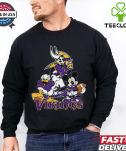Mickey Friends Minnesota Vikings Tee Disney Inspired Game Day Football NFL Shirt