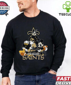 Mickey Friends New Orleans Saints Tee Disney Inspired Game Day Football NFL Shirt