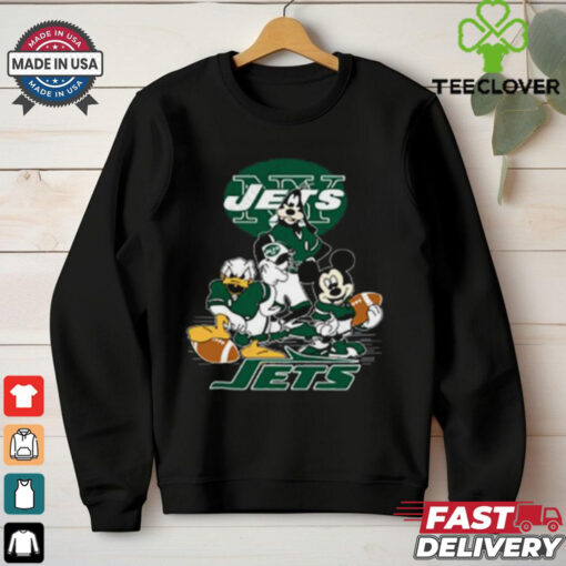 Mickey Friends New York Jets Tee Disney Inspired Game Day Football NFL Shirt
