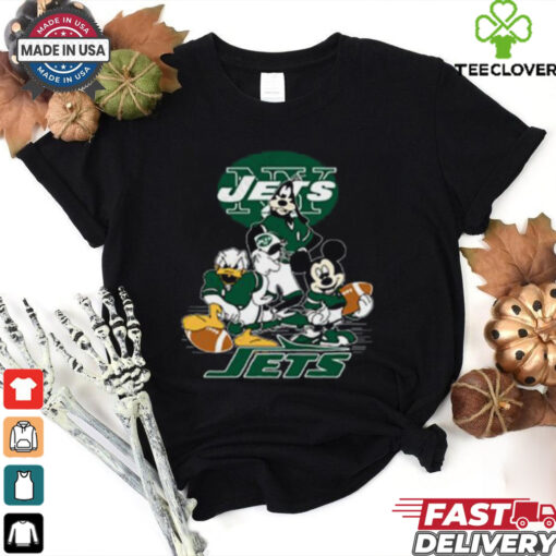 Mickey Friends New York Jets Tee Disney Inspired Game Day Football NFL Shirt