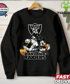 Mickey Friends Oakland Raiders Tee Disney Inspired Game Day Football NFL Shirt