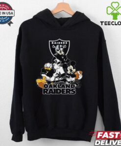 Mickey Friends Oakland Raiders Tee Disney Inspired Game Day Football NFL Shirt