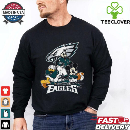 Mickey Friends Philadelphia Eagles Tee Disney Inspired Game Day Football NFL Shirt
