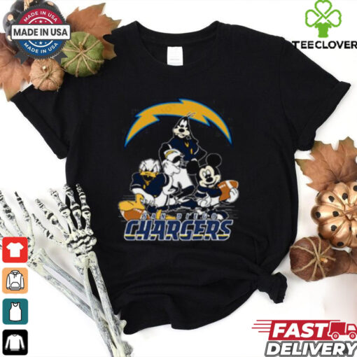 Mickey Friends San Diego Chargers Tee Disney Inspired Game Day Football NFL Shirt