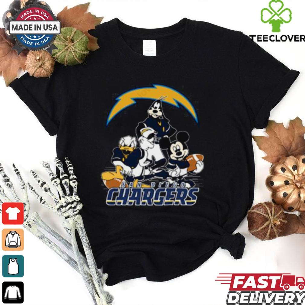 Mickey Friends San Diego Chargers Tee Disney Inspired Game Day Football NFL Shirt Mickey Friends San Diego Chargers Tee Disney Inspired Game Day Football NFL Shirt