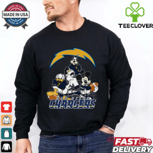 Mickey Friends San Diego Chargers Tee Disney Inspired Game Day Football NFL Shirt