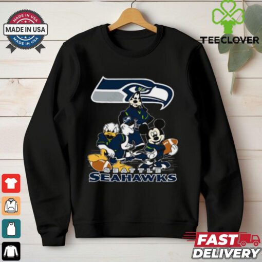 Mickey Friends Seattle Seahawks Tee Disney Inspired Game Day Football NFL  Shirt