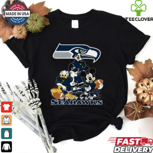 Mickey Friends Seattle Seahawks Tee Disney Inspired Game Day Football NFL  Shirt