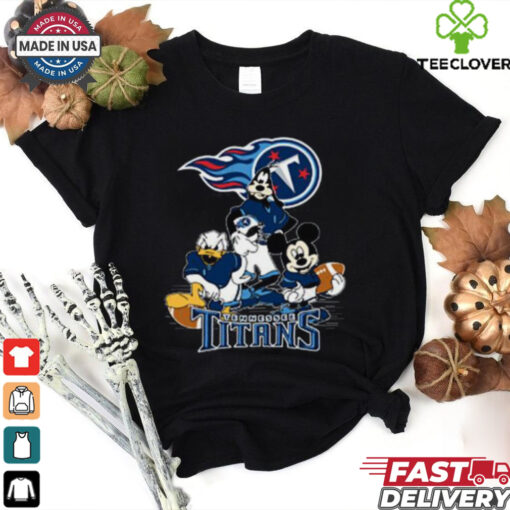 Mickey Friends Tennessee Titans Tee Disney Inspired Game Day Football NFL  Shirt