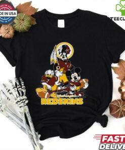Mickey Friends Washington Commanders Tee Disney Inspired Game Day Football NFL Shirt