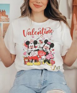 Mickey Minnie Disney true love Valentine on main street shirt