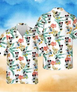 Mickey Minnie Mouse 4Th Of July Disney Hibiscus Aloha Full Printing Hawaiian Shirt