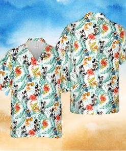 Mickey Minnie Mouse Donald Duck At The Beach Full Printing Hawaiian Shirt