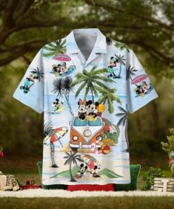 Mickey Minnie Mouse Hippie Beach Hawaiian T Shirt