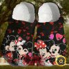 Mickey Minnie Pattern Hearts Valentines Crocs