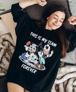 Mickey Mouse And Mascot This Is My Team Forever Dallas Cowboys Shirt 2 Mickey Mouse And Mascot This Is My Team Forever Dallas Cowboys Shirt