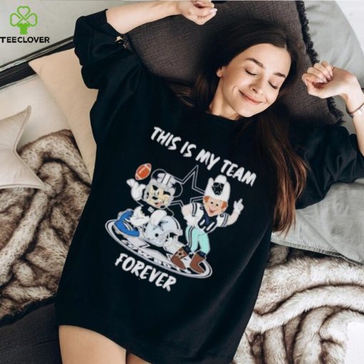 Mickey Mouse And Mascot This Is My Team Forever Dallas Cowboys Shirt