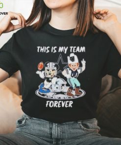 Mickey Mouse And Mascot This Is My Team Forever Dallas Cowboys Shirt 3 Mickey Mouse And Mascot This Is My Team Forever Dallas Cowboys Shirt