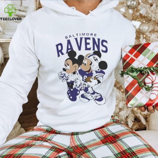 Mickey Mouse And Minnie Mouse Baltimore Ravens Shirt