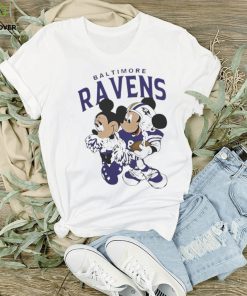 Mickey Mouse And Minnie Mouse Baltimore Ravens Shirt