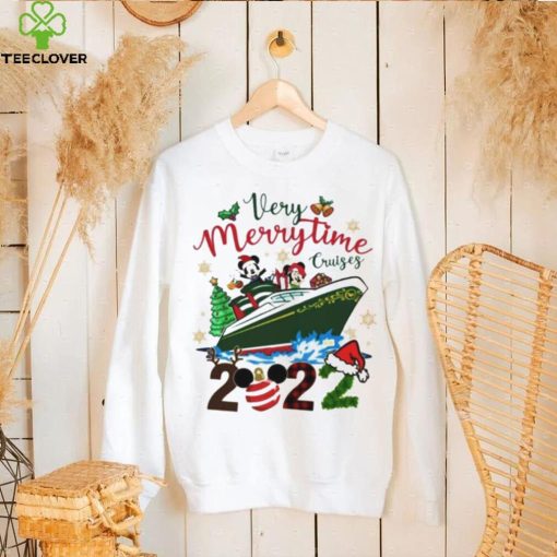 Mickey Mouse And Minnie Mouse Boat Very Merrytime 2022 Christmas shirt