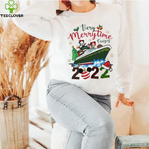 Mickey Mouse And Minnie Mouse Boat Very Merrytime 2022 Christmas shirt