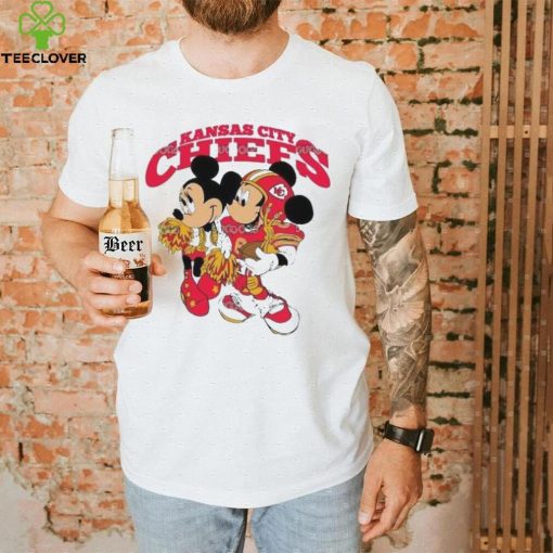 Mickey Mouse And Minnie Mouse Kansas City Chiefs T Shirt