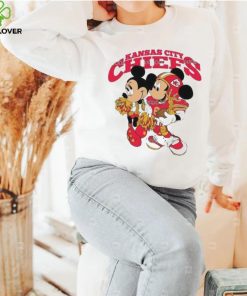 Mickey Mouse And Minnie Mouse Kansas City Chiefs T Shirt