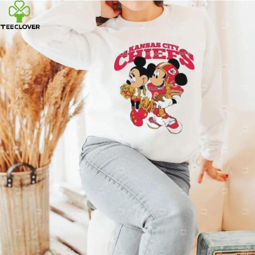 Mickey Mouse And Minnie Mouse Kansas City Chiefs T Shirt