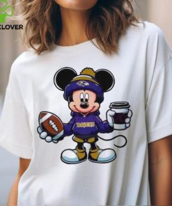 Mickey Mouse Baltimore Ravens Coffee Cup 2024 Shirt