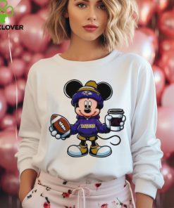 Mickey Mouse Baltimore Ravens Coffee Cup 2024 Shirt