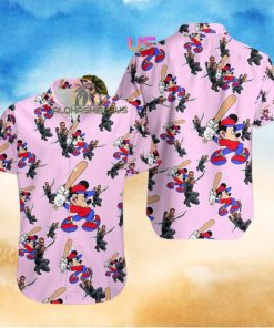 Mickey Mouse Baseball Marvels Hawkeye Bears Hawaiian Shirt