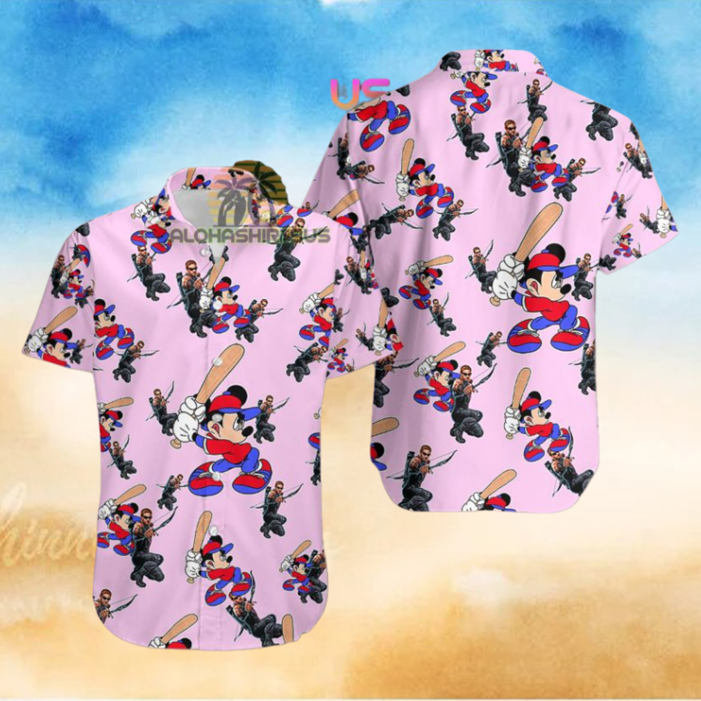 Mickey Mouse Baseball Marvels Hawkeye Bears Hawaiian Shirt Mickey Mouse Baseball Marvels Hawkeye Bears Hawaiian Shirt