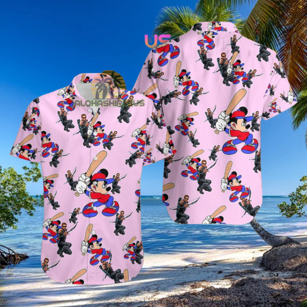 Mickey Mouse Baseball Marvels Hawkeye Bears Hawaiian Shirt Mickey Mouse Baseball Marvels Hawkeye Bears Hawaiian Shirt