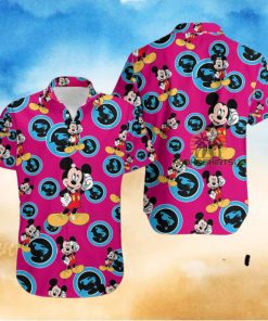 Mickey Mouse Call Phone Carolina Panthers Heliconia Rams Hawaiian Shirt