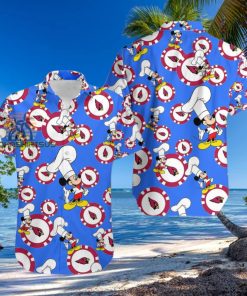 Mickey Mouse Chef Arizona Cardinals Royal Blue Hawaiian Shirt